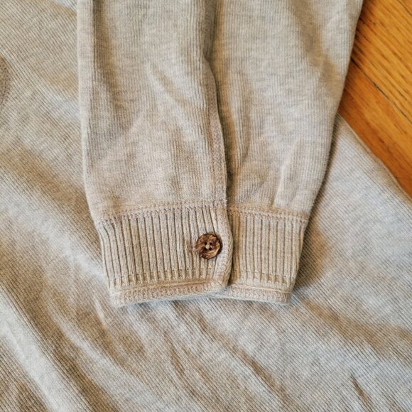 Tommy Bahama XXL Gray Sweater Polo Cotton Knit Preppy Cozy Rugby - Picture 6 of 6